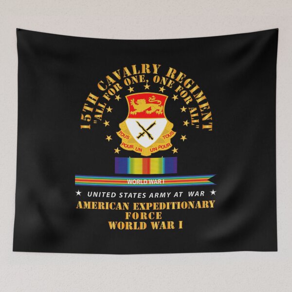 Item preview, Army - 15th Cavalry Regiment - All for One - AEF  w SVC WWI designed and sold by Military Insignia Products.