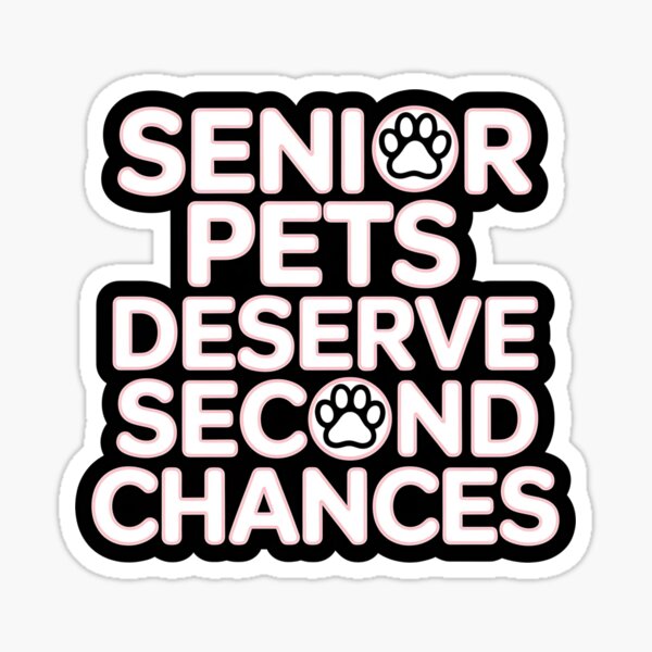 Item preview, Senior Pets Deserve Second Chances – Rescue Love designed and sold by CuteDesignables.