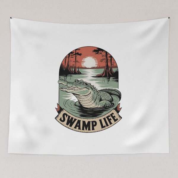 Item preview, Swamp Life Alligator Camo Florida Everglades Swamp Humor Hunting designed and sold by i-longmanshop.