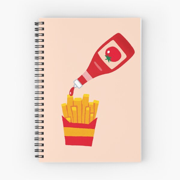 Item preview, French fries with ketchup in a fun cartoon style designed and sold by Shiningsticker8.