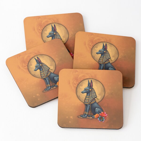 Item preview, Anubis in the moonlight, Divine repose beneath the moon. designed and sold by nicky2342.
