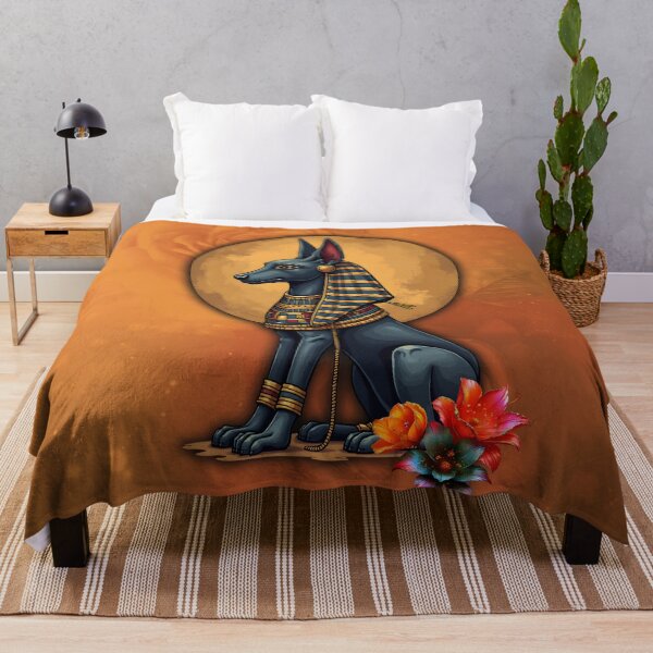 Item preview, Anubis in the moonlight, Divine repose beneath the moon. designed and sold by nicky2342.