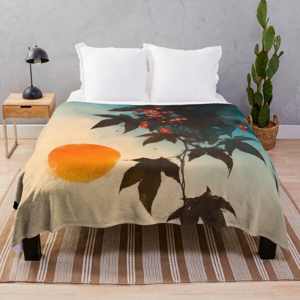 Item preview, Mystical Sunset: Enchanted Vines with Glowing Red Berries - Fantasy Nature Art designed and sold by Gozono.