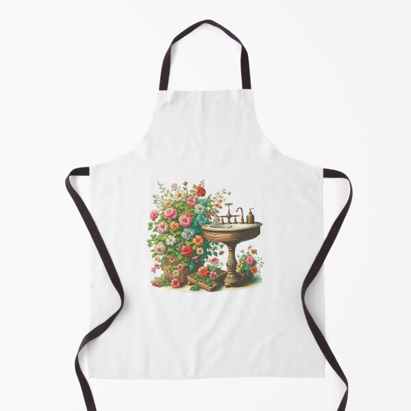 Item preview, lovely vintage washstand with vibrant flowers designed and sold by nicnacc.