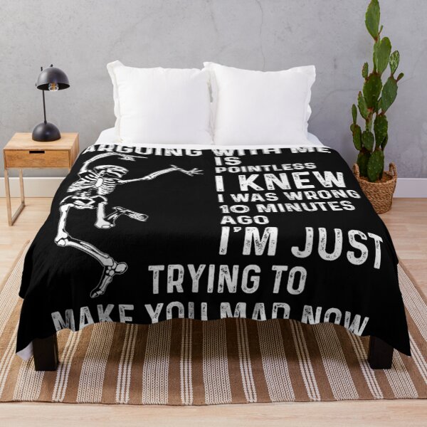 Item preview, Arguing With Me Is Pointless Skeleton Sarcastic Funny Meme T-Shirt designed and sold by MassonCalepon.
