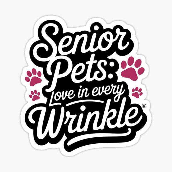 Item preview, Senior Pets: Love in Every Wrinkle – Rescue Animal designed and sold by CuteDesignables.