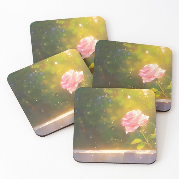 Item preview, Golden Sunlit Pink Rose designed and sold by Gozono.