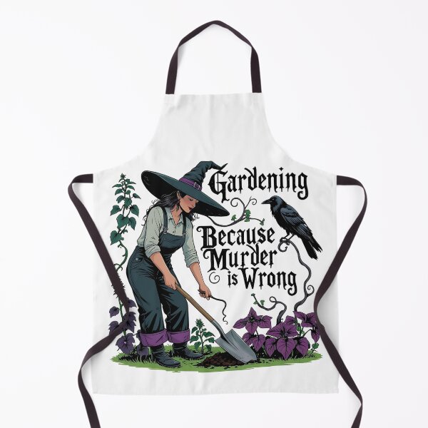 Item preview, Witchy Gardener Gift, Gardening Because Murder Is Wrong designed and sold by Bliss Find And Design.