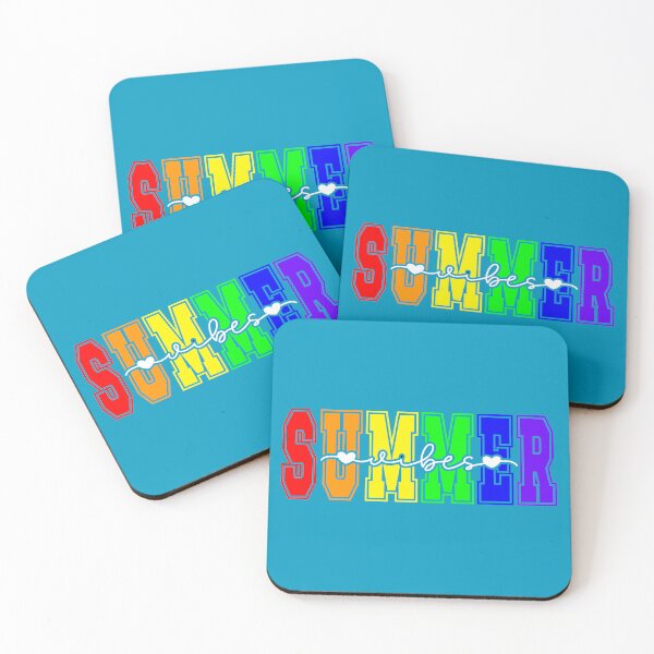 Item preview, LGBTQ Summer Vibes | Rainbow Pride Typography White designed and sold by Travelslightly.