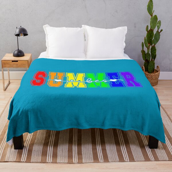 Item preview, LGBTQ Summer Vibes | Rainbow Pride Typography White designed and sold by Travelslightly.