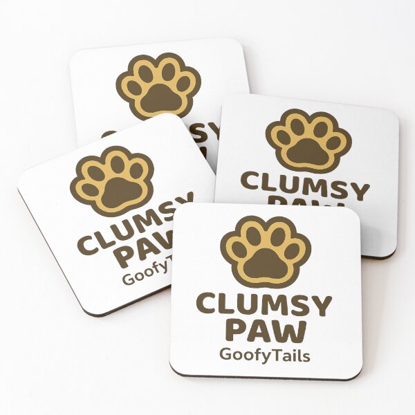 Item preview, Clumsy Paw – Cute Dog Paw Print for Pet Lovers designed and sold by GoofyTails.