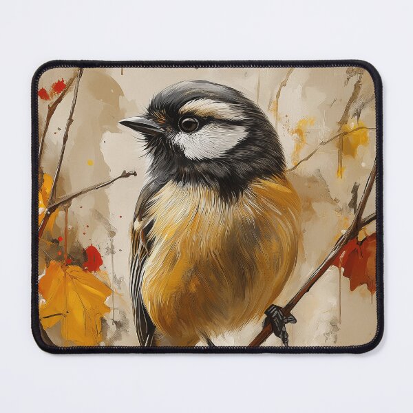 Item preview, Stunning Black-capped Chickadee Painting for Home & Office designed and sold by LazyOwlStore.