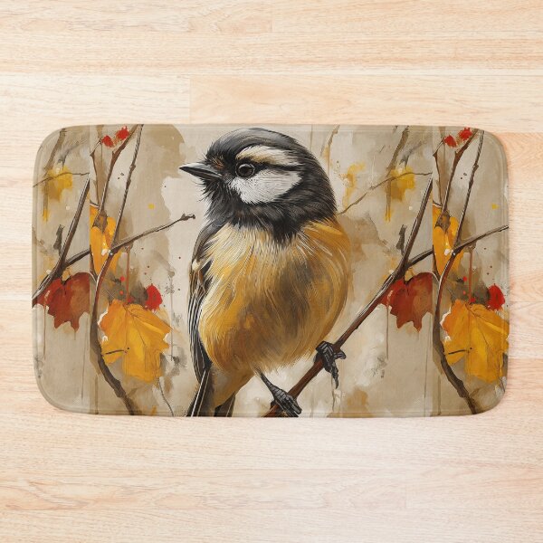 Item preview, Stunning Black-capped Chickadee Painting for Home & Office designed and sold by LazyOwlStore.