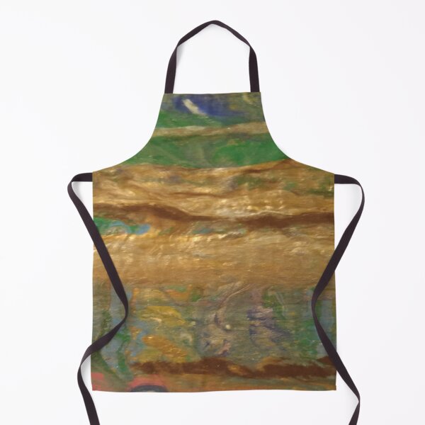 Item preview, Earthy Gold Green Heart – Organic Abstract Texture Art designed and sold by larissa-myrie.