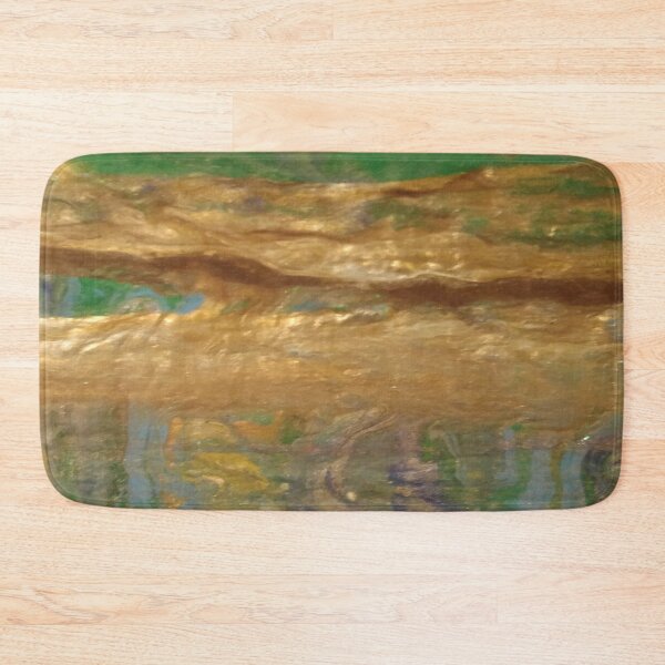 Item preview, Earthy Gold Green Heart – Organic Abstract Texture Art designed and sold by larissa-myrie.