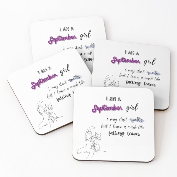 Item preview, September Girl – Quiet Power Autumn Quote Design  designed and sold by lyrasummayah-.