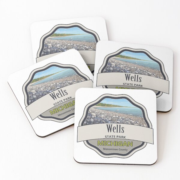 Item preview, Wells State Park, Menominee County, Michigan designed and sold by Wanderful-roads.