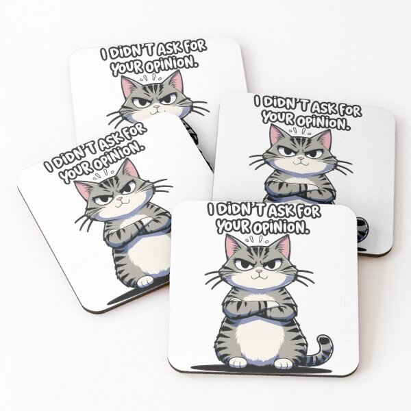 Item preview, Sassy Cat - I Didn’t Ask for Your Opinion - Cute Rude Cat Quote Design designed and sold by LittleRags.