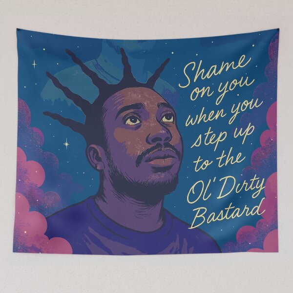 Item preview, ODB Astral Projection Art – Spiritual Tribute to Ol' Dirty Bastard designed and sold by Artbyminga.