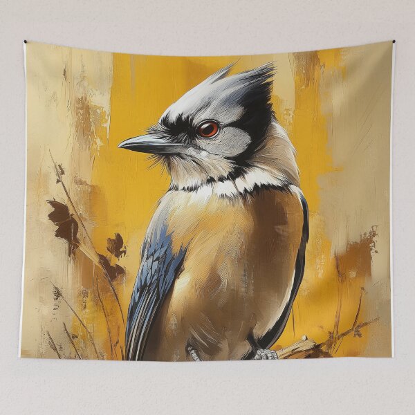 Item preview, Stunning Blue Jay Painting for Home & Office designed and sold by LazyOwlStore.