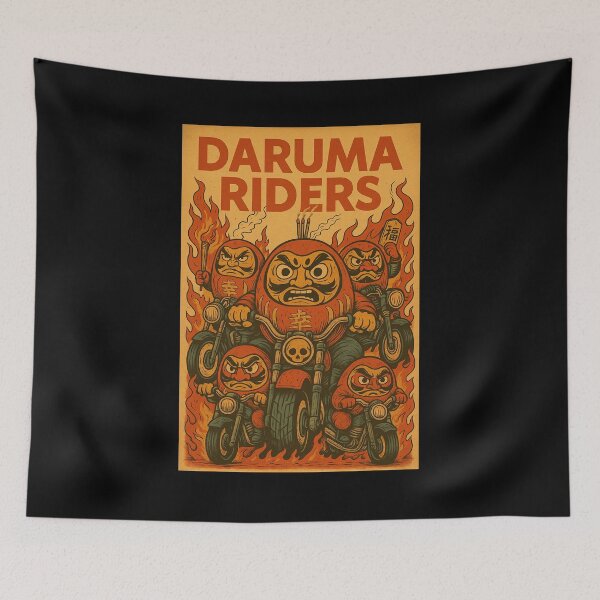 Item preview, Daruma Riders – Lucky Spirit Biker Gang designed and sold by YamiHaus.