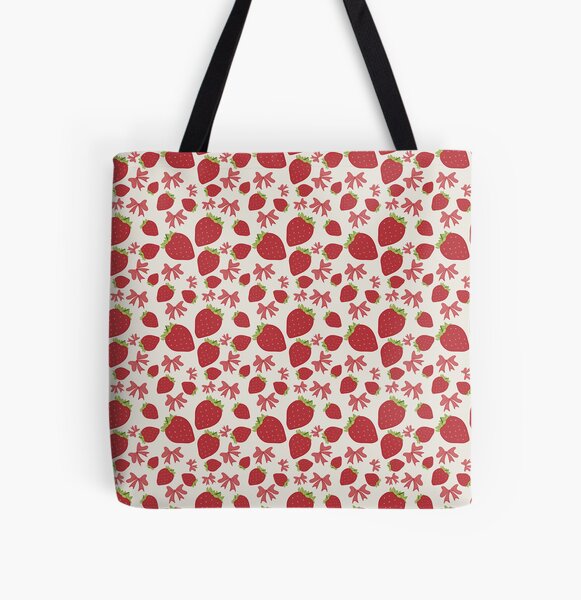 Artikel-Vorschau von Nahtlose Erdbeeren und Schleifen, designt und verkauft von lilbowwie.
