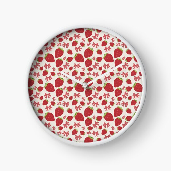 Item preview, Seamless strawberries and bows  designed and sold by lilbowwie.