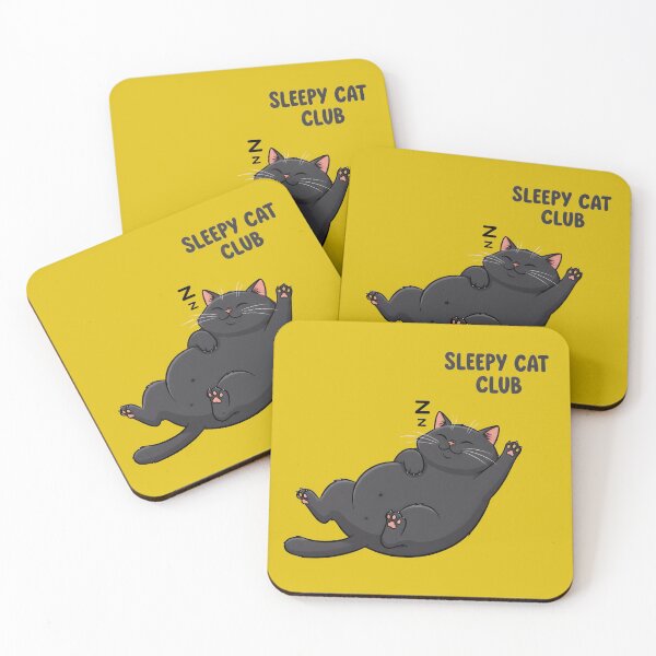 Item preview, Sleepy Cat Club designed and sold by PreeCha Art & Co..