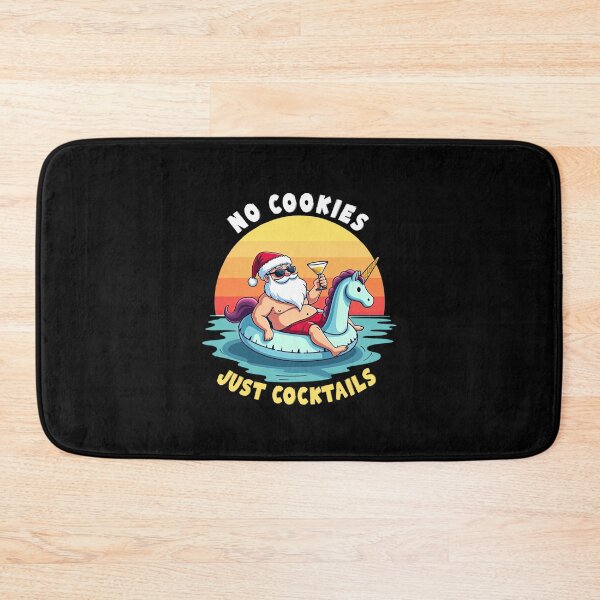 Item preview, No Cookies Just Cocktails Santa Beach Trip Christmas In July designed and sold by chung2525.