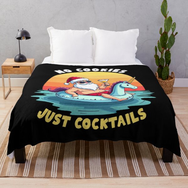 Item preview, No Cookies Just Cocktails Santa Beach Trip Christmas In July designed and sold by chung2525.