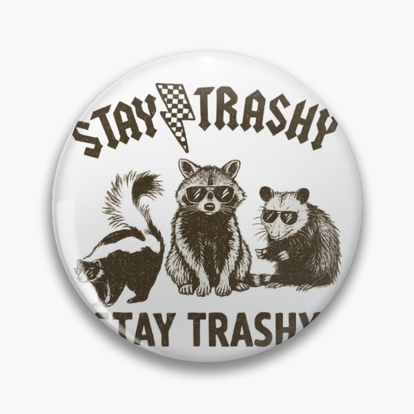 Item preview, Stay Trashy – Skunk, Raccoon, and Opossum in Sunglasses with Lightning Bolt designed and sold by haitrieuic96.