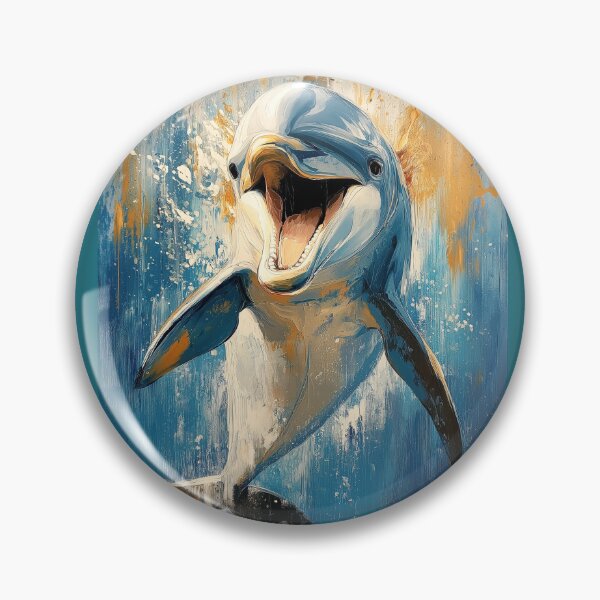 Item preview, Stunning Dolphin Painting for Home & Office designed and sold by LazyOwlStore.