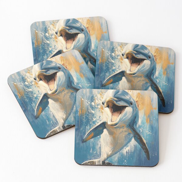 Item preview, Stunning Dolphin Painting for Home & Office designed and sold by LazyOwlStore.
