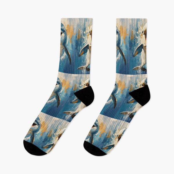 Item preview, Stunning Dolphin Painting for Home & Office designed and sold by LazyOwlStore.