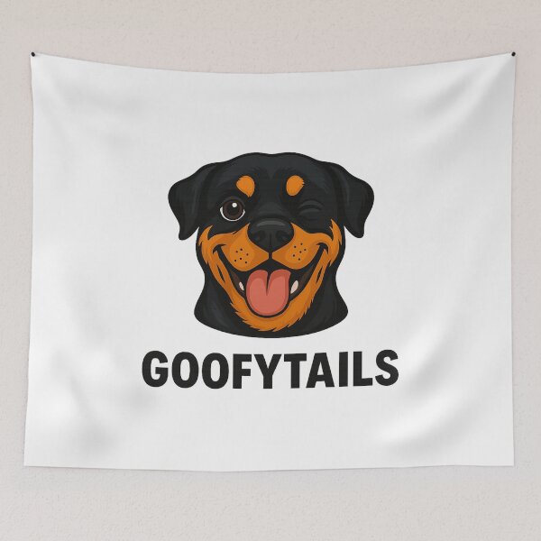 Item preview, GoofyTails Rottweiler – Winking Funny Dog designed and sold by GoofyTails.
