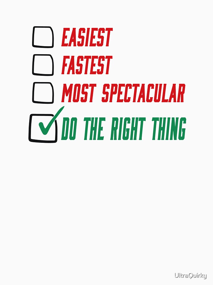 Thumbnail 3 of 3, Baseball ¾ Sleeve T-Shirt, Do the Right Thing. designed and sold by UltraQuirky.