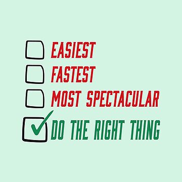 Artwork thumbnail, Do the Right Thing. by UltraQuirky