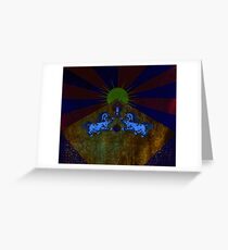 Tibet - golden flag of happiness Greeting Card