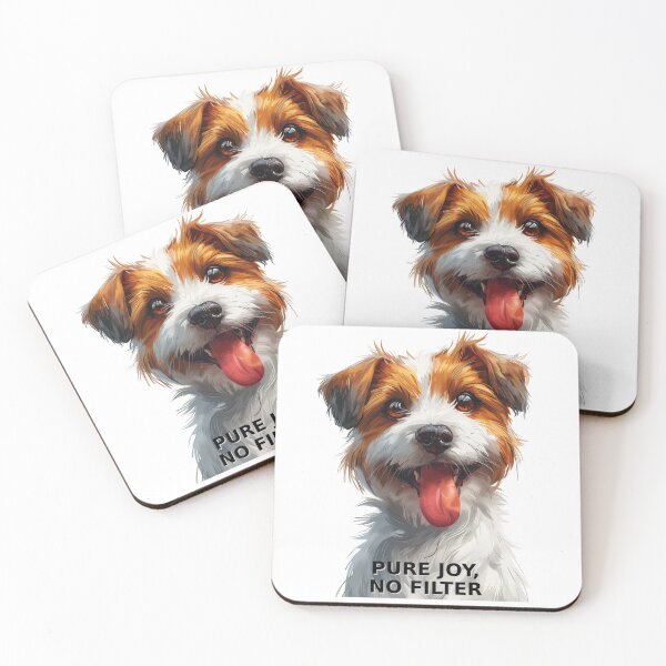 Item preview, Pure Joy No Filter – Happy Dog Portrait designed and sold by GoofyTails.