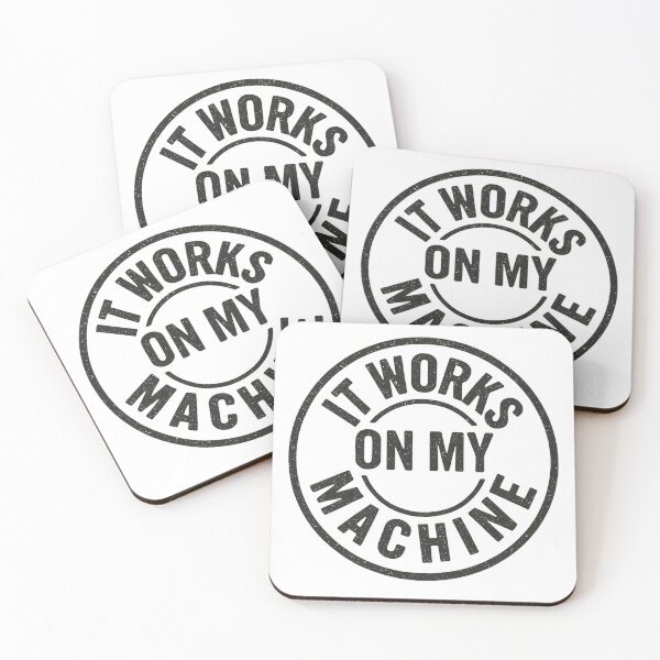 Item preview, It Works On My Machine Funny Stamp designed and sold by anas006.