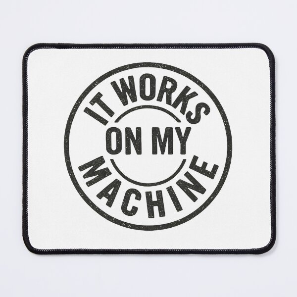 Item preview, It Works On My Machine Funny Stamp designed and sold by anas006.