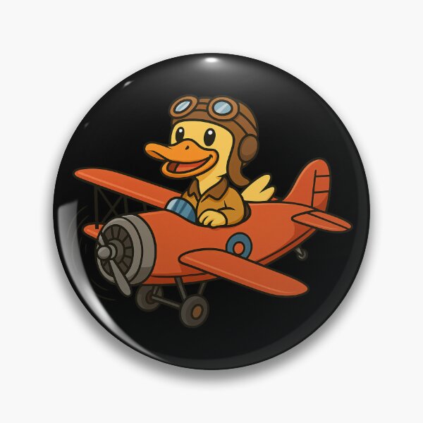 Item preview, Yellow Duck Aircraft Aviator Pilot Animal Lover Boys Girls designed and sold by rafaeltto.