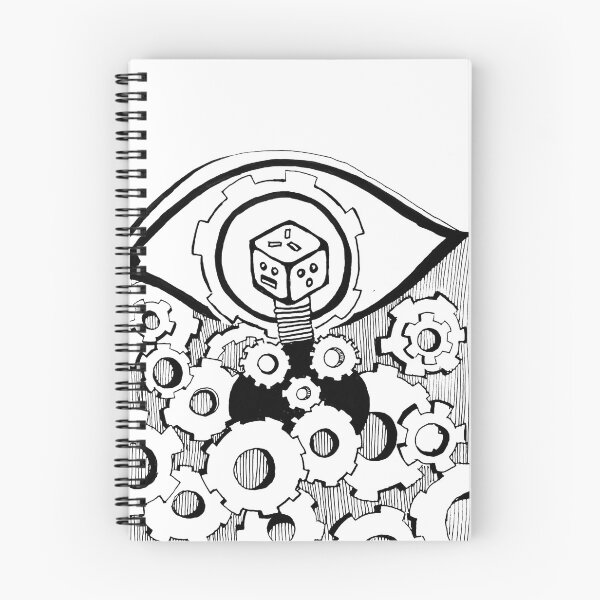 Item preview, Dice of Fate – Surreal Gear & Eye Illustration designed and sold by Pensieve-kv.
