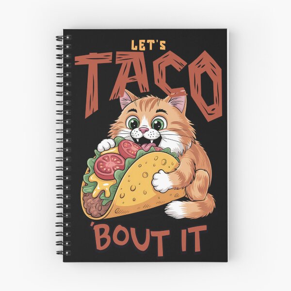 Item preview, Let’s Taco ’Bout It, Funny Cat Taco Food Pun designed and sold by Bliss Find And Design.