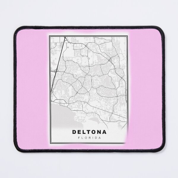 Item preview, Minimalist Deltona Map designed and sold by Tamas Das.