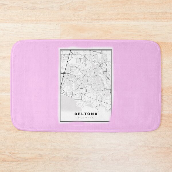 Item preview, Minimalist Deltona Map designed and sold by Tamas Das.