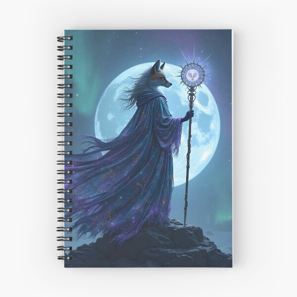 Item preview, Hechicera Zorro Iluminado por las Estrellas designed and sold by TONSNAP.