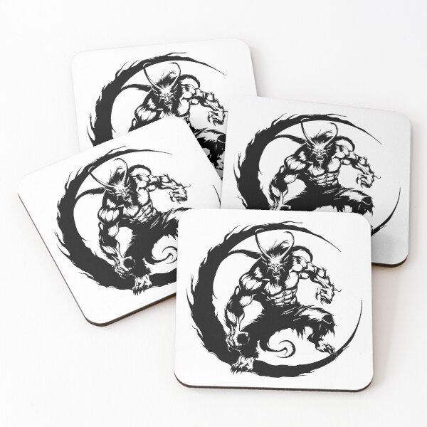 Item preview, Halloween Demon Evil Moon Monster Satan Underworld Scene designed and sold by inkoutninja.