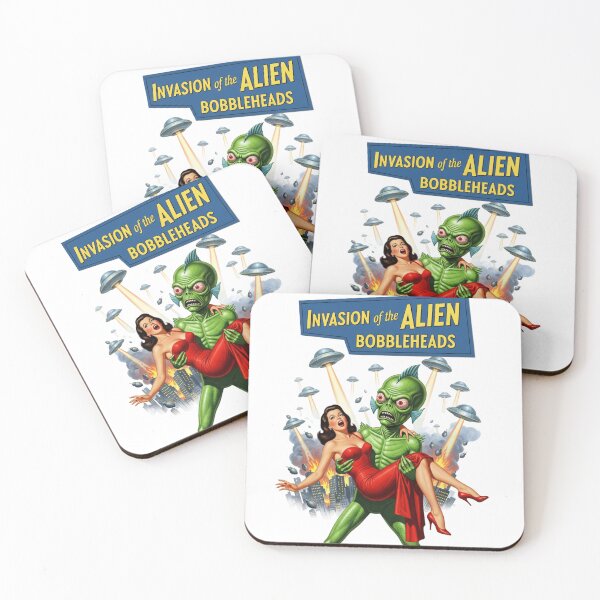 Item preview, Invasion of Aliens, space, UFO, sci-fi, Funnyfits70, retro, vintage, meme, funny, humor designed and sold by FunnyFits70.