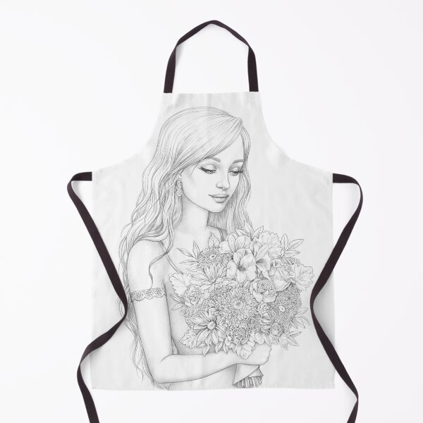 Item preview, Girl with Flowers designed and sold by ninokurtsart.